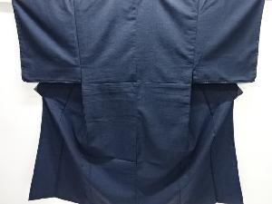 未使用品　亀甲絣柄織り出し単衣男物着物アンサンブル